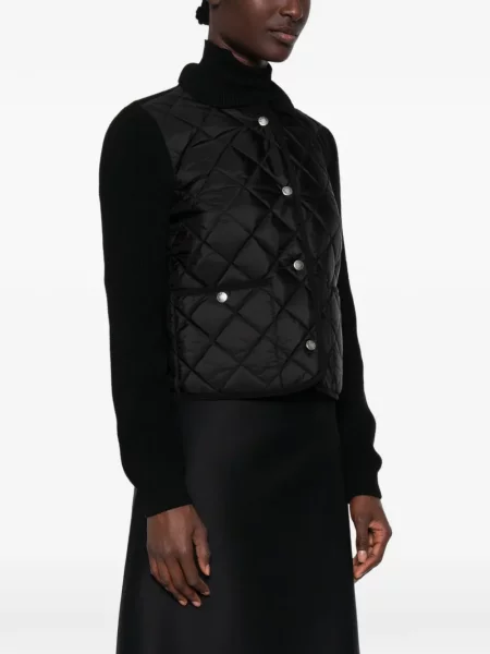 Matlasat geacă Moncler negru