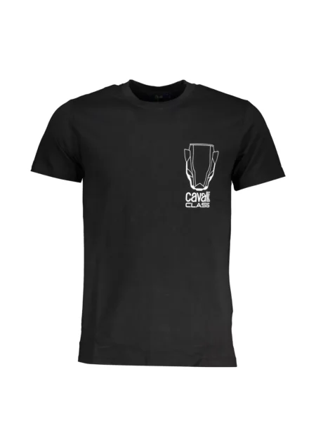 Tricou Cavalli Class cu imagine negru