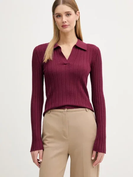 United Colors of Benetton polo z bordowa