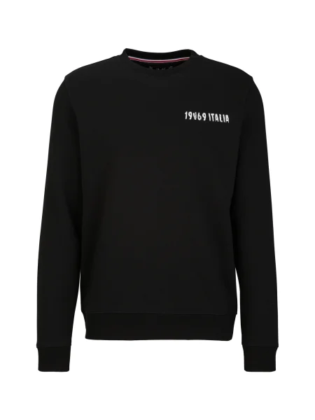 ITALIA Sweater majica Nico Logo Carrier 4 bež / zelena / crvena / crna bijela