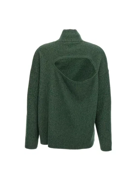 Sweter Victoria Beckham wełniany zielony