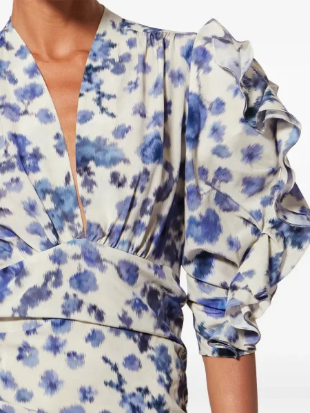Rochie Isabel Marant cu volane de costum