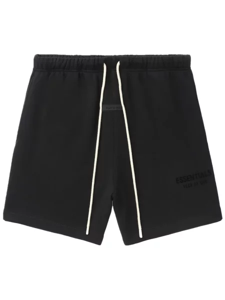 Pantaloni scurți Fear Of God Essentials cu imagine din jerseu negru