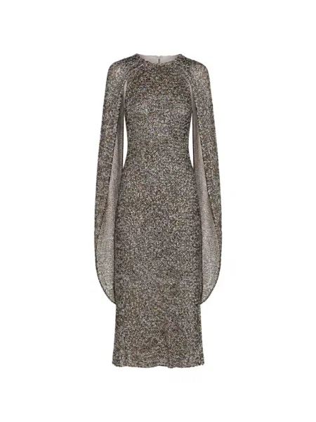 Midi šaty Alberta Ferretti s flitry