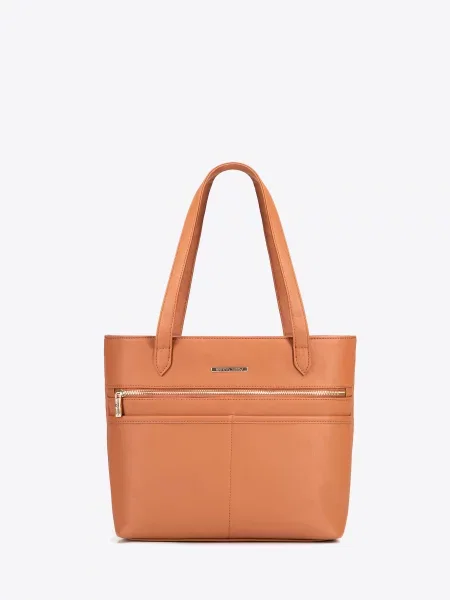 Elegancka shopperka miejska jasny brąz
