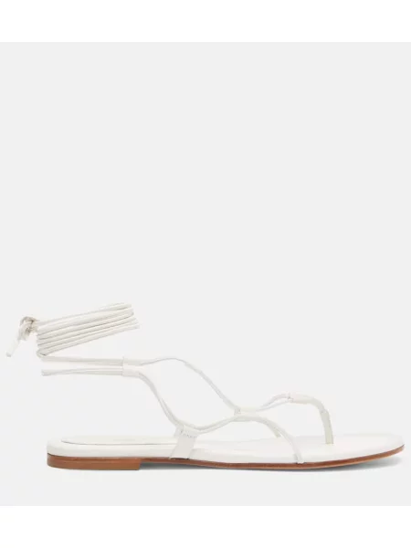 Sandale Gianvito Rossi din piele alb