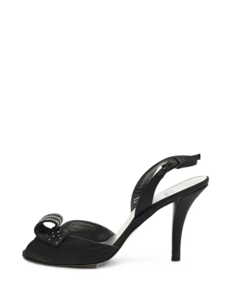 Σανδάλια Stuart Weitzman με ανοιχτό τακούνι μαύρο