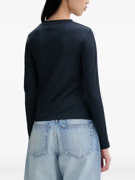Tricou Adidas cu imagine plasă cu dungi negru