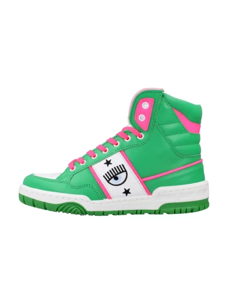 Sneakersy Chiara Ferragni Collection sznurowane zielone