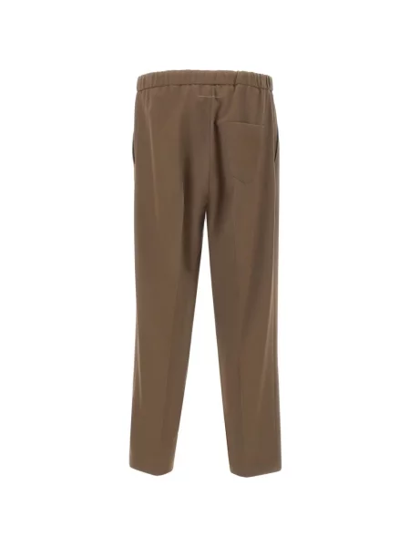 Pantaloni Mm6 Maison Margiela cu cordon maro