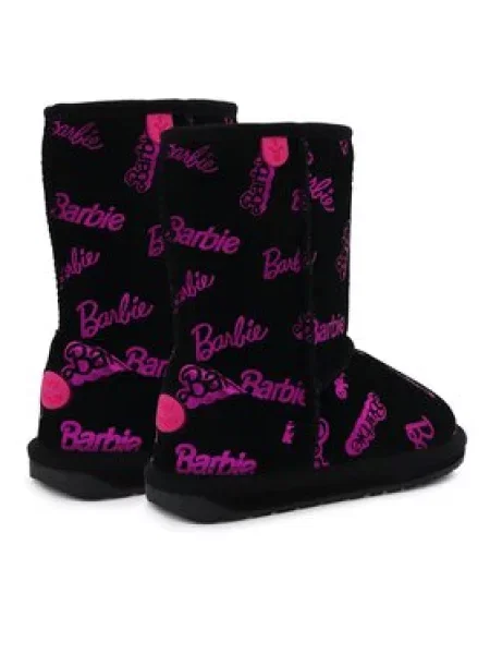 EMU Australia Škornji za sneg Barbie Wallaby Print Lo črna