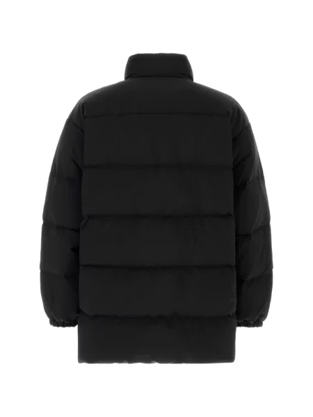 Matlasat palton Jil Sander negru