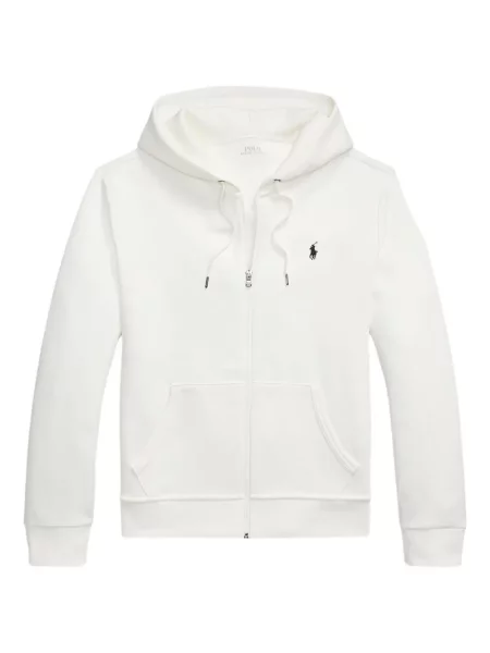 Briaunotas pusiau užtrauktukas zomšinės bokseriai Polo Ralph Lauren balta
