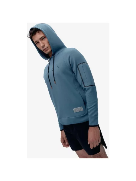 Bluza z kapturem Born Living Yoga Amur Performance aqua M niebieski