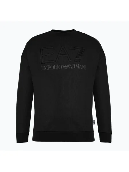 Блуза Ea7 Emporio Armani бродирана черно