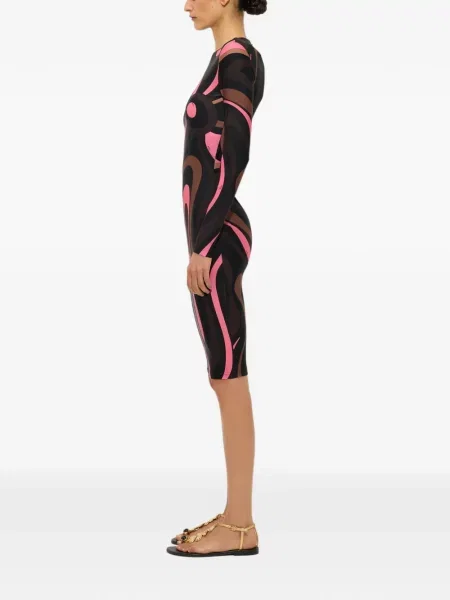 Rochie Pucci cu imagine negru