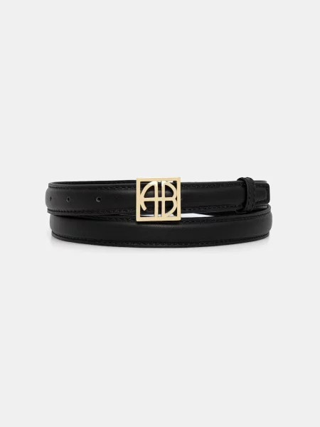 Anine Bing MONOGRAM curea de piele pentru femei