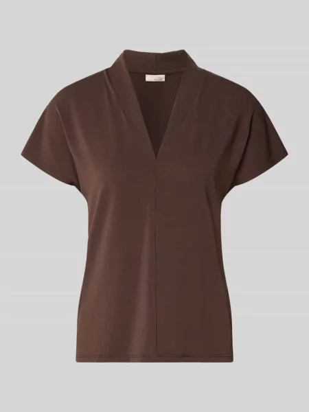 Bluzka o kroju regular fit z dekoltem w serek model Yrsa' Free/quent