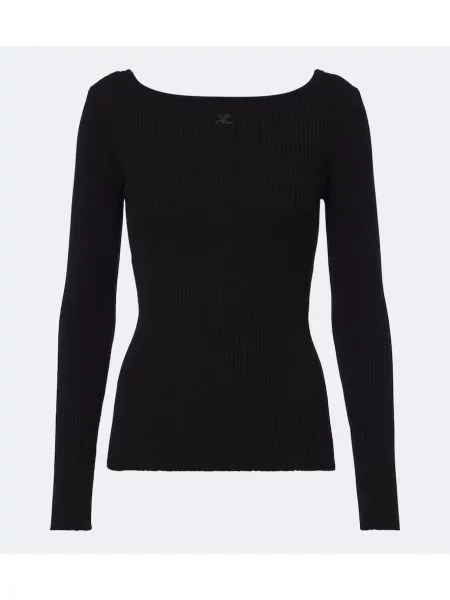 Pulover Courreges tricotate negru