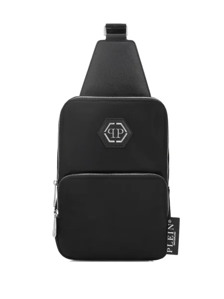 Crossbody kabelka Philipp Plein s autogramem černá
