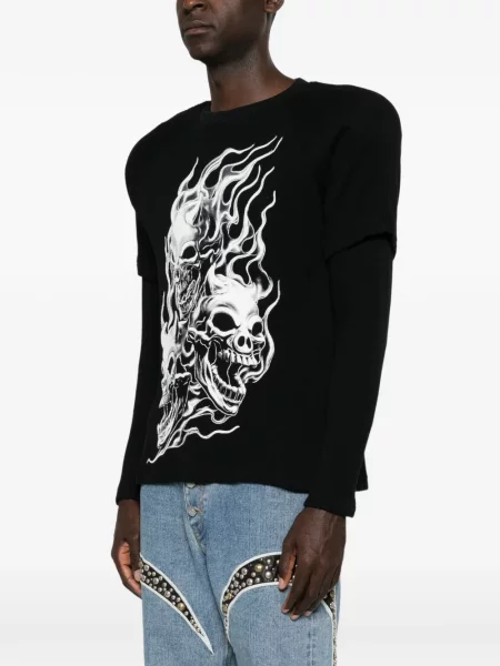 Hanorac Thug Club cu imagine negru