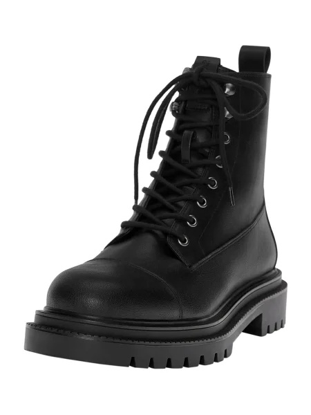 Pull&Bear Bocanci cu șireturi negru