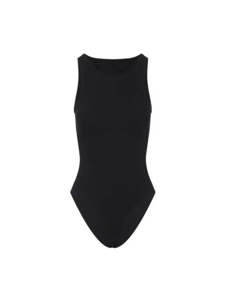 Koszulka Alaïa z dżerseju czarna