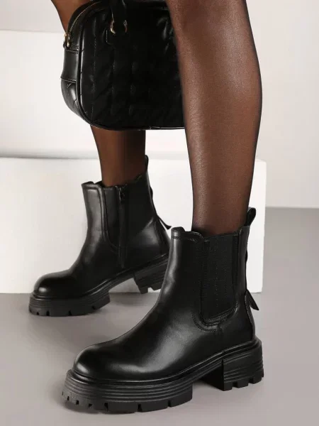 Botine Iagisse cu Platformă negre