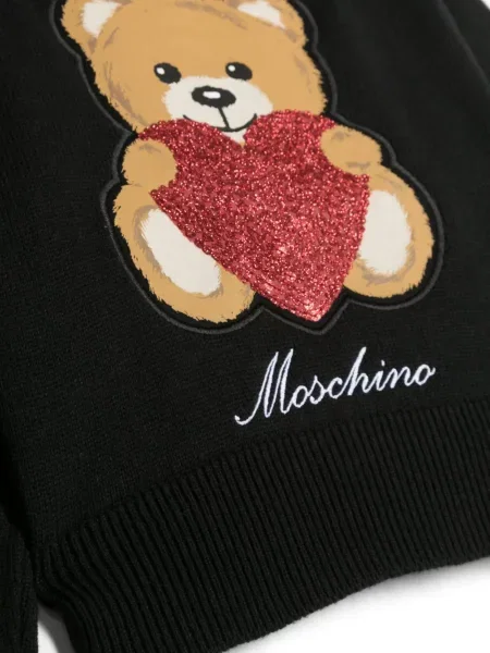 Sweter dziecięcy Moschino czarny
