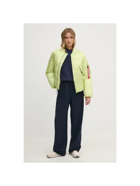 Alpha Industries kurtka zimowa oversize zielony