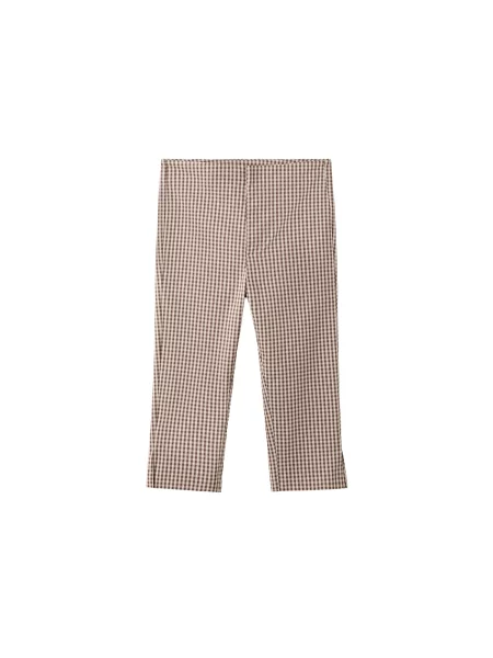MANGO Pantaloni FARM maro alb