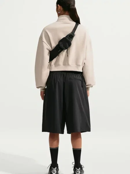 Nike Sportswear hanorac pentru femei cu Studio Fleece bej