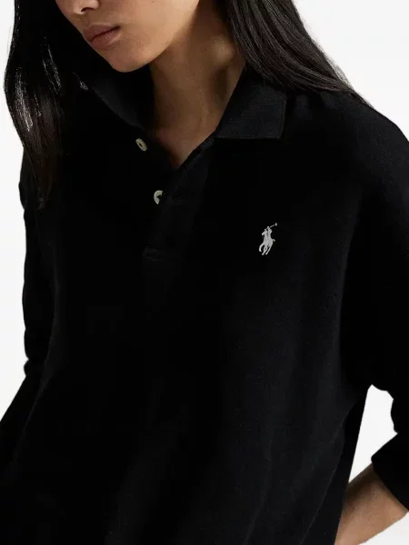 Костюм рокля тип риза Polo Ralph Lauren до коляното на райета зелено