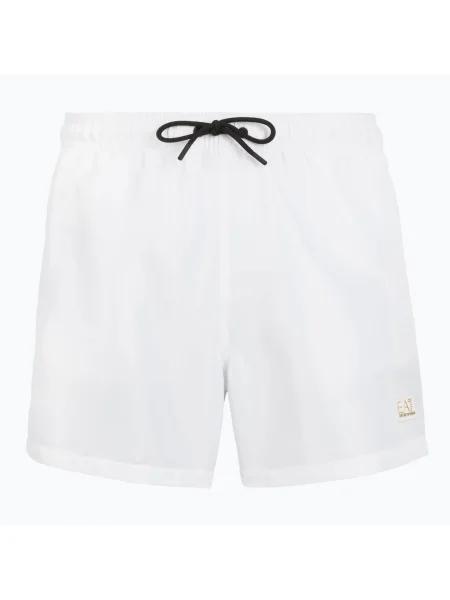 Pantaloni scurți de sport Ea7 Emporio Armani alb