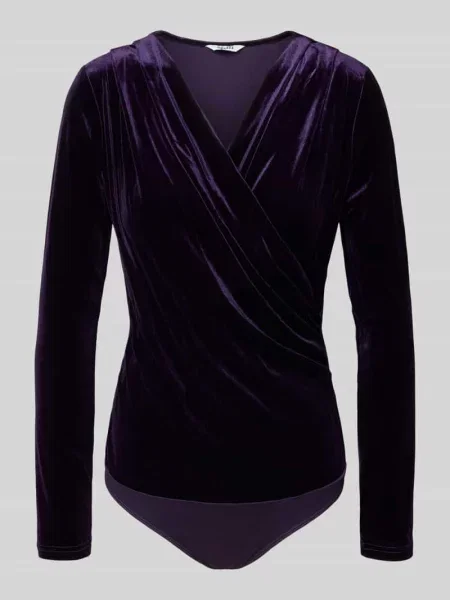 Body w kopertowym stylu model ‘Lione’ Mbym fioletowy