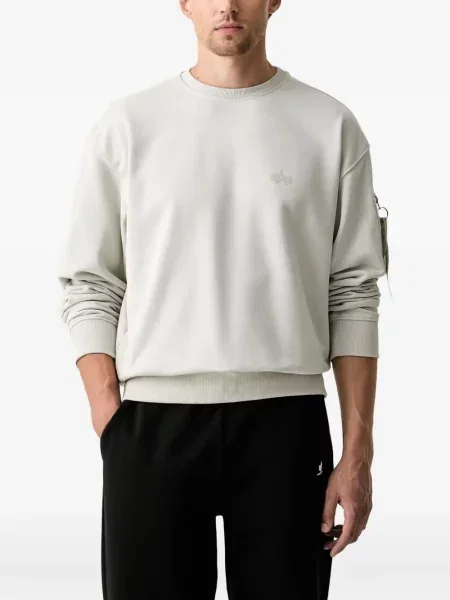Hanorac cu fermoar Alpha Industries cu broderie
