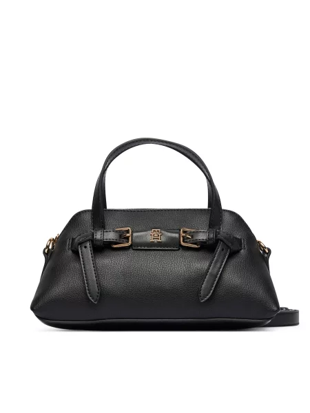 Tommy Hilfiger Ročna torba Th Buckle Mini Tote črna