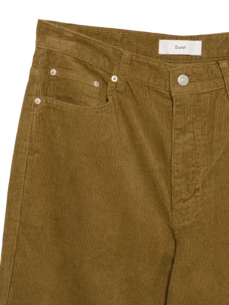 Pantaloni Dunst de catifea cord verde