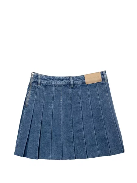 Fustă din denim Maison Kitsune albastru
