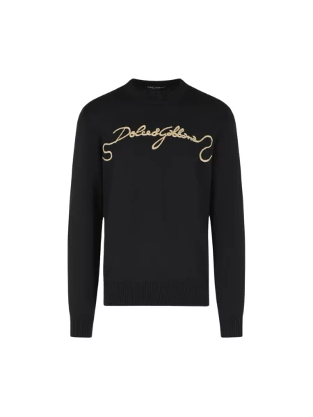 Sweter Dolce And Gabbana wełniany czarny