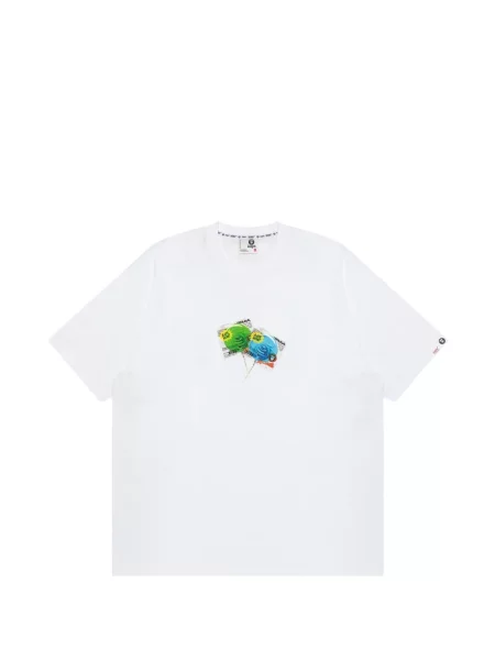 Tricou Aape By A Bathing Ape cu imagine alb