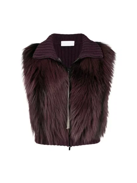 Kamizelka Fabiana Filippi z kaszmiru czerwona