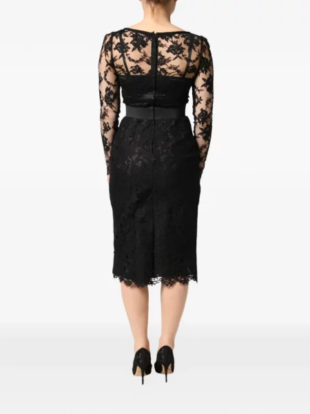 Rochie midi Dolce & Gabbana din dantelă negru