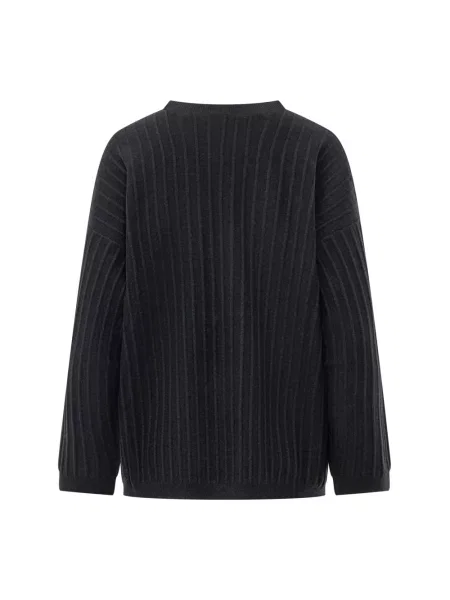 Dzianinowy sweter Fabiana Filippi niebieski