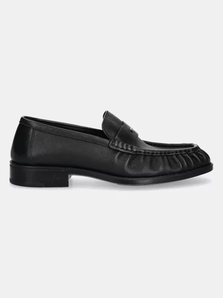 Кожаные мокасины Giuseppe Zanotti черные