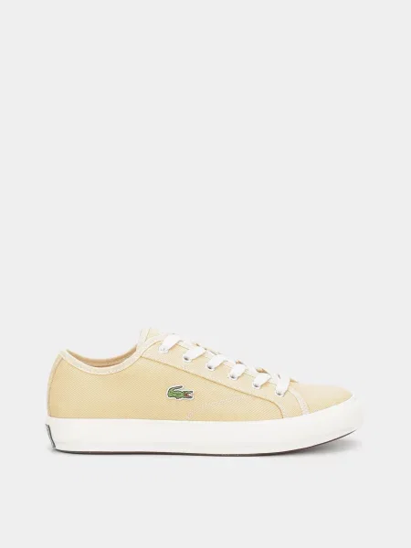Lacoste Кеди низькі Текстиль бежевий