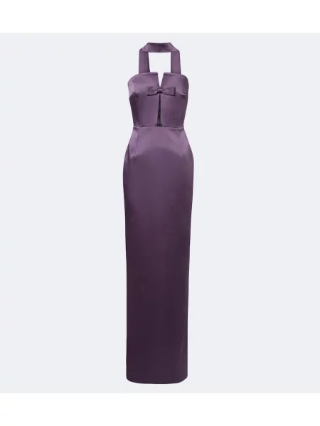 Rochie The New Arrivals Ilkyaz Ozel din satin violet