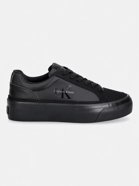 Sneakers Calvin Klein Vulc Flatf Laceup Ny-Su negru
