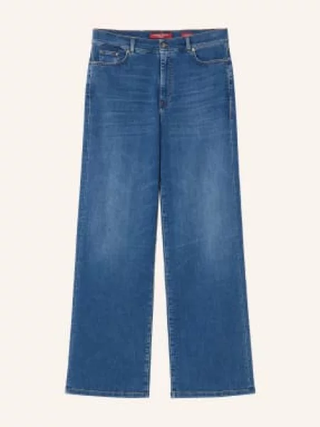 Marina Rinaldi Džíny S Širokými Nohavicemi Volante navy