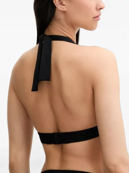 Top Chantelle cu gât halter negru